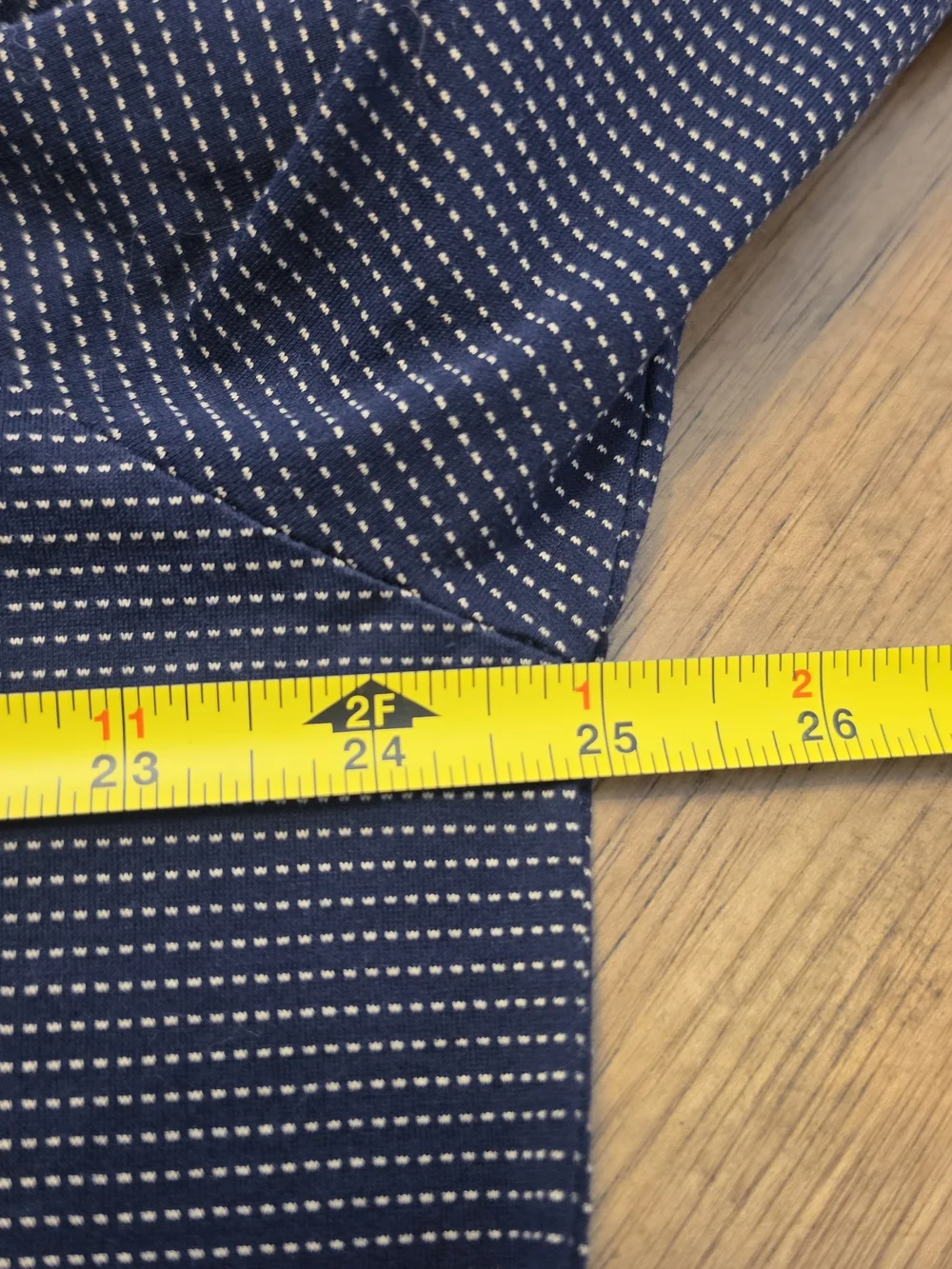 Ralph Lauren Men’s Navy Thin-Striped Long Sleeve Polo